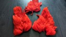 Farging 16.03- nye marabou patch av deep hot orange, fluo green og rev av fluo green thumbnail