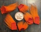 Isbjørnhår ble farget av lys blå og orange til shrimp fluer!  thumbnail