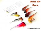 Brun elv fluer 8stk med boks thumbnail