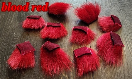 Isbjørnhår av blood red er ferdig farget! 