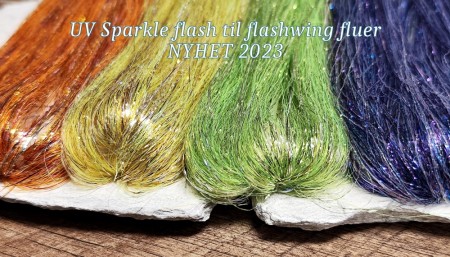NYHET 2023- UV Sparkle flash til flashwing fluer