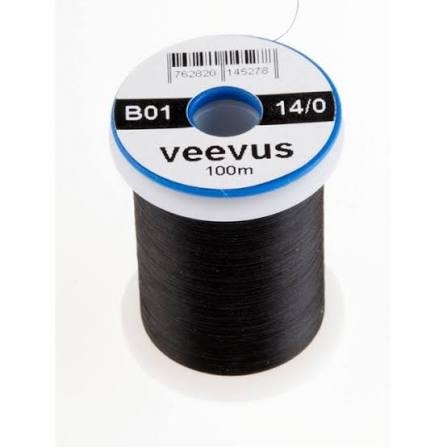 Veevus threads black 14/0 100m