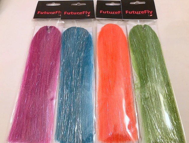 purple, blue, hot orange, green